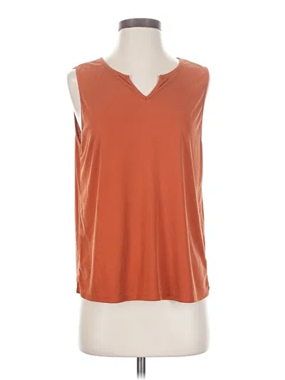 Pre-owned Green Envelope Sleeveless T-shirt In Orange