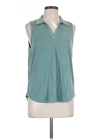 Pre-owned Green Envelope Sleeveless T-shirt In Teal