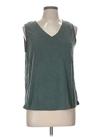 Pre-owned Green Envelope Sleeveless T-shirt In Teal