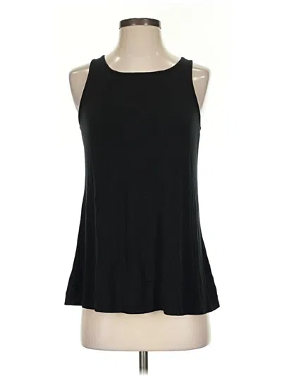 Pre-owned Green Envelope Tank Top Black Halter Neckline Tops