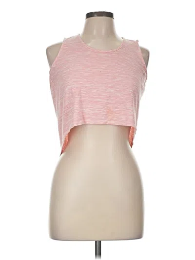 Pre-owned Green Envelope Tank Top Pink Halter Neckline Tops