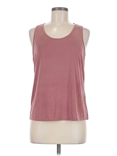 Pre-owned Green Envelope Tank Top Pink Halter Neckline Tops