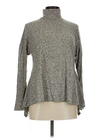 Pre-owned Green Envelope Turtleneck Sweater In Gray