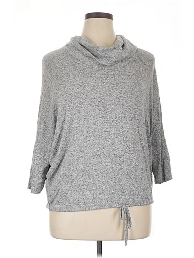 Pre-owned Green Envelope Turtleneck Sweater In Gray