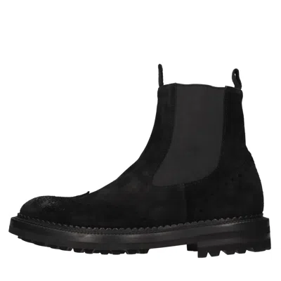 Green George Boots In Black