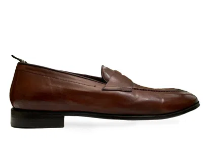 Green George Brown Leather Loafers
