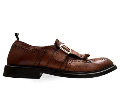 Green George Brown Leather Loafers