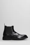 Green George Leather Boots In Black