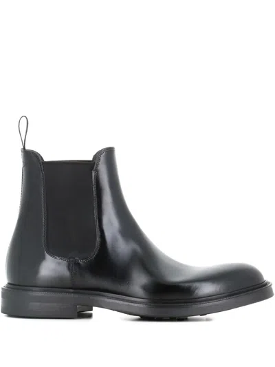 GREEN GEORGE ELASTIC-PANEL LEATHER BOOTS
