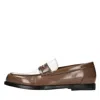 Green George Flat Shoes Brown In Marrone Scuri