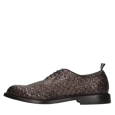 Green George Flat Shoes In Brown