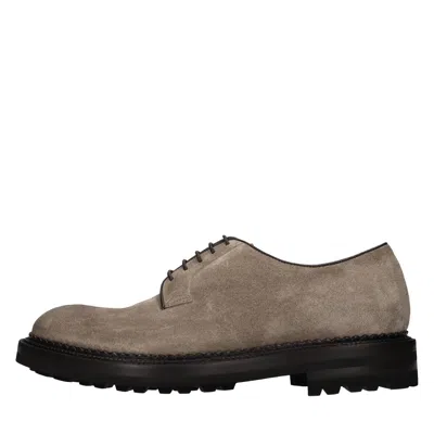 Green George Flat Shoes In Brown