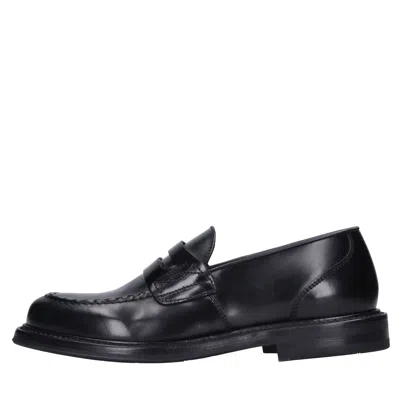 Green George Flat Shoes In Black