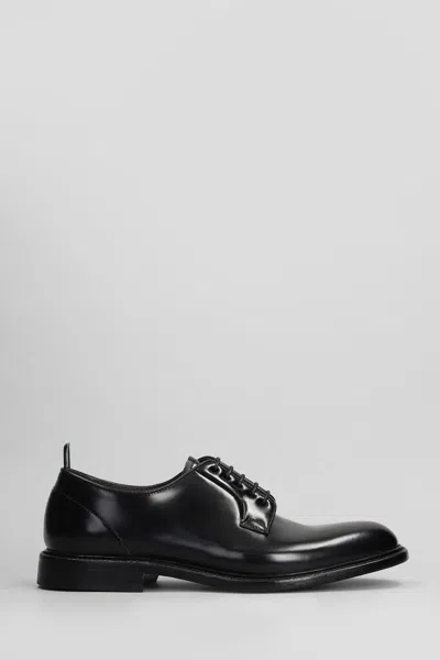 Green George Lace Up Shoes In Black