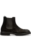 Green George Leather Boots In Black