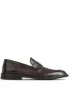 Green George Leather Dress Loafers In Black