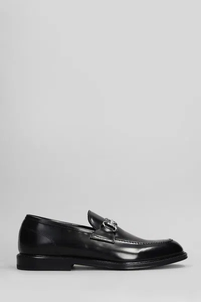 Green George Loafers In Black