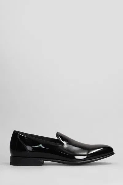Green George Loafers In Black Patent Leather