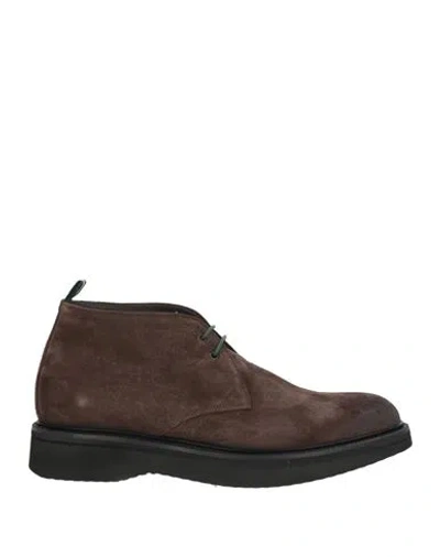 Green George Man Ankle Boots Brown Size 8 Leather