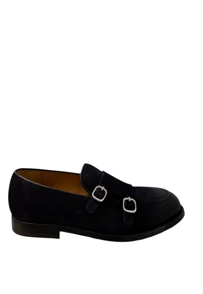 Green George Man  Mocassini In Black