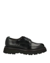 GREEN GEORGE GREEN GEORGE MAN LACE-UP SHOES BLACK SIZE 8 LEATHER