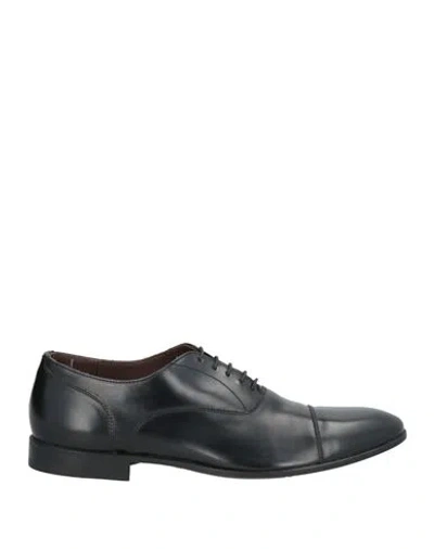 Green George Man Lace-up Shoes Black Size 8 Leather