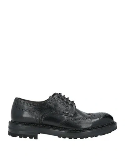 Green George Man Lace-up Shoes Black Size 10 Leather