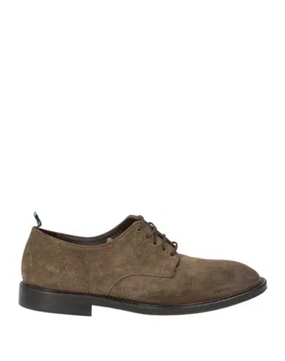 Green George Man Lace-up Shoes Taupe Size 9 Leather In Brown