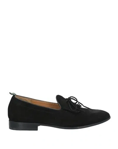 Green George Man Loafers Black Size 8 Soft Leather