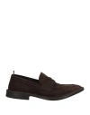 Green George Man Loafers Dark Brown Size 7 Leather