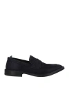 Green George Man Loafers Midnight Blue Size 7 Leather In Blue