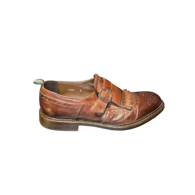 Green George Mocassini Man  - Rustic 19 Wash Leather - Brown
