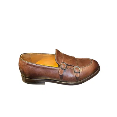 Green George Mocassini Man  - Rustic 20 Leather - Brown