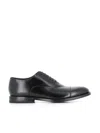 Green George Cap-toe Oxford Shoes In Black