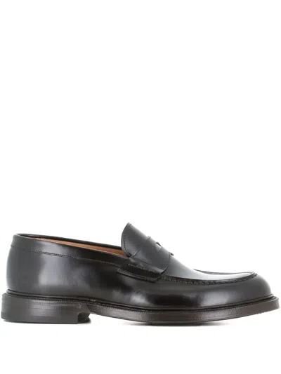 GREEN GEORGE PENNY LEATHER LOAFERS