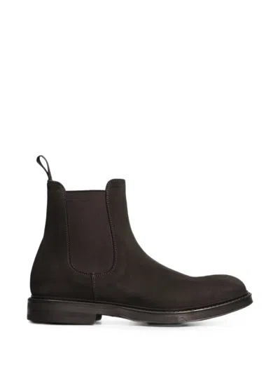 Green George Suede Chelsea Boots In Multi