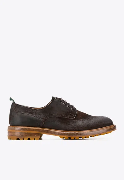GREEN GEORGE SUEDE DERBY SHOES