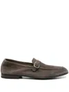 Green George Suede Loafers In Brown