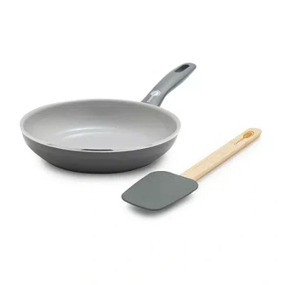 Green Pan Greenpan Dover Ceramic 8" Frying Pan With Spatula Set In Gray