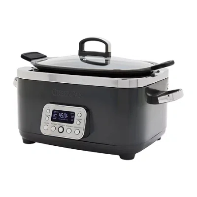 Green Pan Greenpan Elite 6 Qt Slow Cooker In Gray