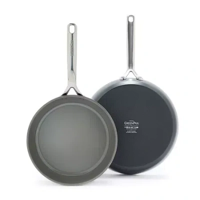 Green Pan Greenpan Gp5 Cearmic Non-stick 2-pc. Frypan Set In Gray