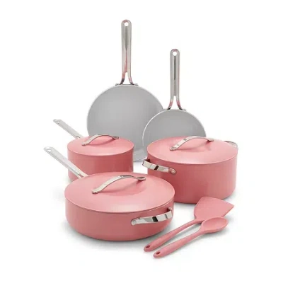 Green Pan Greenpan Nova Ceramic Non-stick 10-pc. Cookware Set In Pink