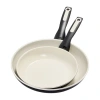 Green Pan Greenpan Rio Ceramic Non-stick 2-pc. Frying Pan In Black