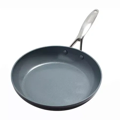 Green Pan Greenpan Valencia Pro 10â Frypan Hard Anodized Frying Pan In Gray