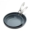 Green Pan Greenpan Valencia Pro Ceramic Non-stick 2-pc. Frying Pan In Gray