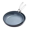 Green Pan Greenpan Valencia Pro Hard Anodized Ceramic Non-stick 2-pc. Frying Pan In Gray