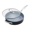 Green Pan Greenpan Valencia Pro Hard Anodized Ceramic Non-stick 4.5-qt. Saute Pan In Gray