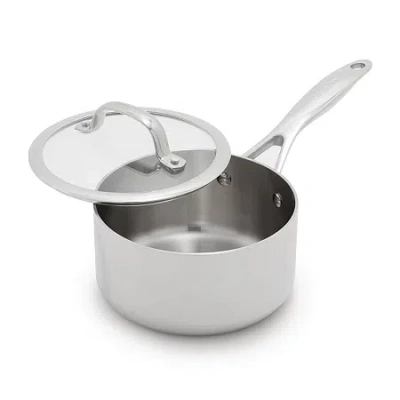 Green Pan Greenpan Valencia Pro Stainless Steel Uncoated 1.6-qt. Saucepan With Lid In Silver
