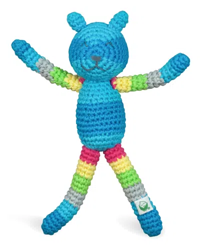 Green Sprouts Babies' Animal Friend Rattle In Aqua