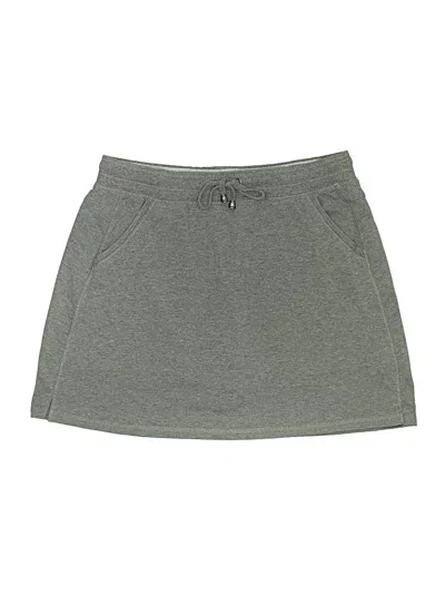Pre-owned Green Tea Casual Skirt In Gray